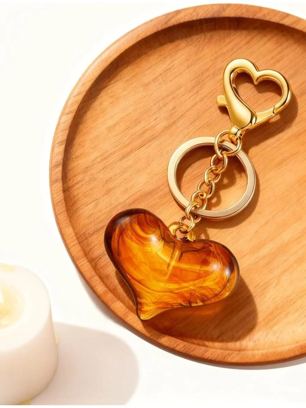 Heart Bow Keychain for Women Cute Key Chain Bag Charms Accessories Car Purse Bac